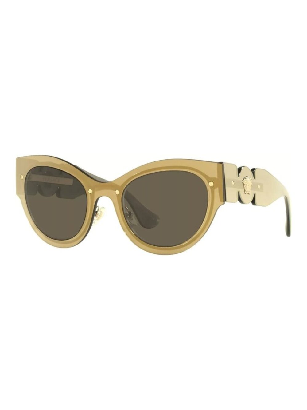VERSACE VE2234 1002/3 53 Transparent Brown Mir Gold Women's Sunglasses
